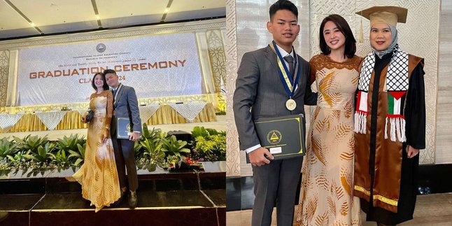 The Handsome Figure of Gabriel, Dewi Perssik's Son Who Just Graduated from High School