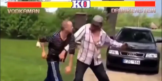 Street Fighter Versi Orang Mabuk, Dijamin Ngakak Guling-Guling