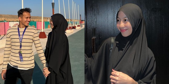 Following Egy Maulana Vikri, Here are 7 Portraits of Adiba Khanza in Qatar - Shy When Meeting