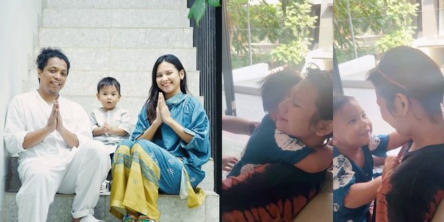 Sweet Since Early! Indah Permatasari's Beautiful Moment Showing Sad Expression Immediately Embraced by Her Child Makes You Melt