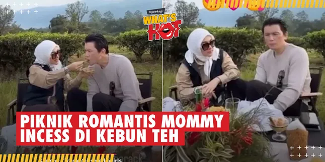 Touching, This is a Romantic Picnic Style of Princess Syahrini and Reino Barack in a Tea Garden