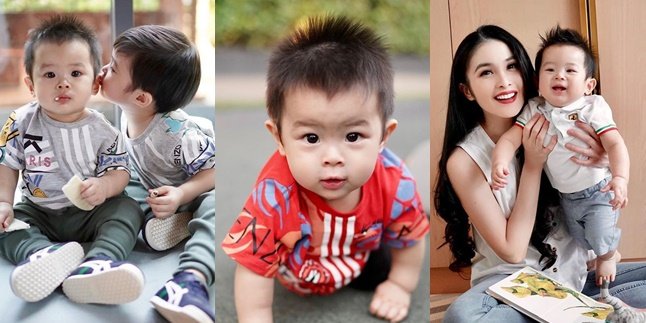 Just as Handsome as His Older Brother, Here are 9 Expressive Portraits of Mikhael Moeis, Sandra Dewi's Second Child with a Spiky Hairdo