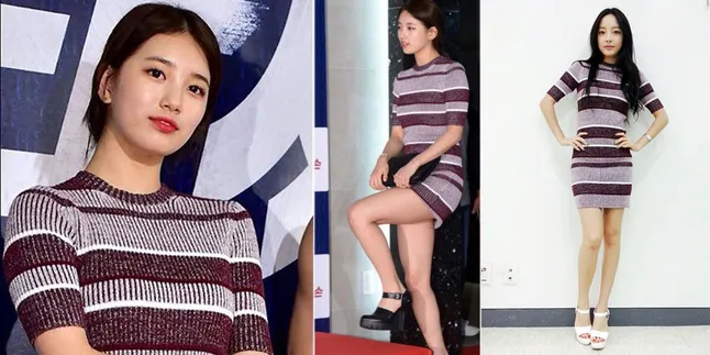 Tak Sengaja Suzy dan Goo Hara Pakai Baju Sama, Cantik Mana?