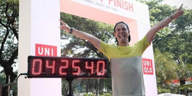 Daniel Mananta Successfully Breaks His Own Marathon Record by Preparing Himself to Complete the Virtual Marathon Target