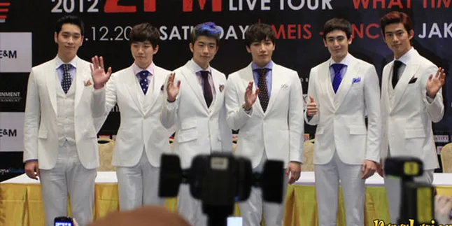 Tampil Ketiga Kali di Jakarta, 2PM Nyaman Berada di Indonesia Tampil Ketiga Kali di Jakarta, 2PM Nyaman Berada di Indonesia