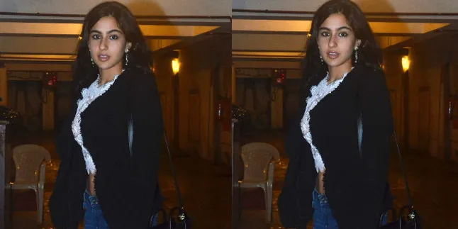 Tampil Serba Hitam, Sara Khan Makan Malam di Rumah Kareena Kapoor Tampil Serba Hitam, Sara Khan Makan Malam di Rumah Kareena Kapoor
