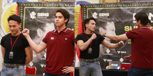 Challenge of Boxing, Jefri Nichol Responds to El Rumi's Taunt Before the Match on the Ring: From Childhood Using a Babysitter But Acts Tough