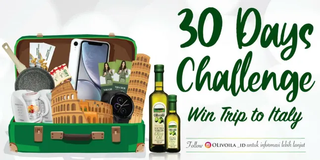 Tantang Dirimu Lebih Sehat dengan 30 DayChallenge dan Menangkan Trip ke Italia