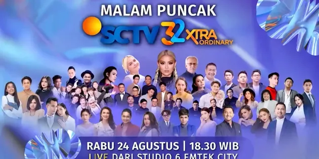 Tayang Langsung di Vidio Tanpa Jeda Iklan, Malam Puncak HUT SCTV 32 XtraOrdinary Bakal Diramaikan Oleh Agnez Mo Sampai Anne Marie Tayang Langsung di Vidio Tanpa Jeda Iklan, Malam Puncak HUT SCTV 32 XtraOrdinary Bakal Diramaikan Oleh Agnez Mo Sampai Anne Marie