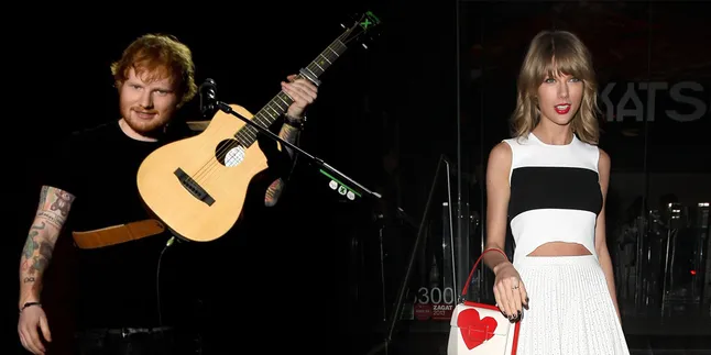 Taylor Swift, Diam-Diam Bikin Semangat Ed Sheeran 'Kerja'