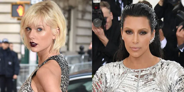 Taylor Swift - Kim K Sama-Sama Pakai Dress Silver, Siapa Terbaik? Taylor Swift - Kim K Sama-Sama Pakai Dress Silver, Siapa Terbaik?