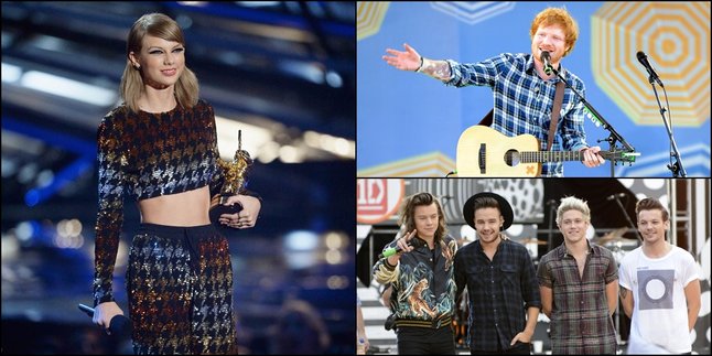 Taylor Swift, One Direction dan Ed Sheeran Cetak Rekor Dunia Baru