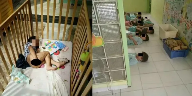 Tega! Penitipan Anak Ini Biarkan Bocah Makan Kotoran Sendiri