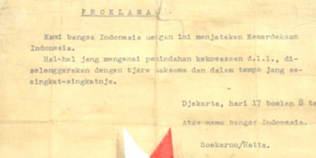 Indonesian Independence Proclamation Text, History and Meaning