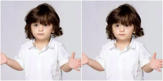 Terlalu Nggemesin, AbRam Khan Jadi 'Korban' Dua Gadis Ini Terlalu Nggemesin, AbRam Khan Jadi 'Korban' Dua Gadis Ini