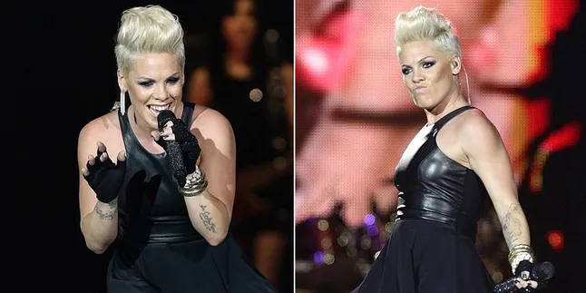 Terlalu Semangat, Rok Pink 'Terbang' di Depan Penonton