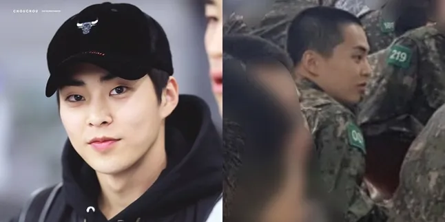 Terlihat Ceria, Beredar Foto Xiumin EXO Saat Menjalani Wajib Militer
