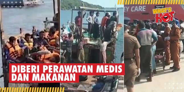 Tossed Around at Sea, 100 Rohingya Refugees Rescued by the Navy