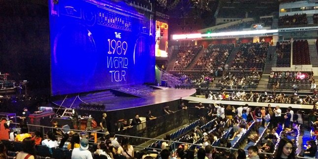 Tertib, Suasana Venue Jelang Konser Taylor Swift di Singapura