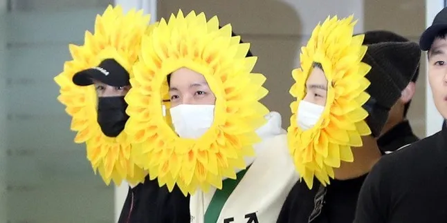 Tiba di Korea, Fashion Airport BTS Ini Sukses Buat Penggemar Ngakak