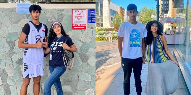 Tinggi sang Ibu Hanya Sepundaknya, Ini 7 Potret Marciano Anak Bungsu Diah Permatasari yang Berpostur Jangkung Hampir 2 Meter