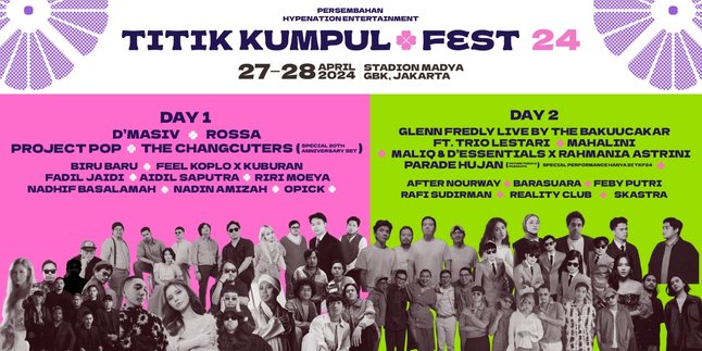 Titik Kumpul Festival 2024 Presents a Lineup of Top Musicians from Nadin Amizah to Mahalini