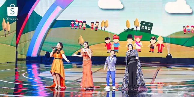 Tuai Pujian, Farel, Nagita, Aurel, dan Sarwendah Kolaborasi Nyanyikan Lagu Anak di Shopee 11.11 Big Sale TV Show