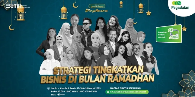 Undang Content Creator Hingga Entrepreneur Sukses, Pegadaian Gelar Webinar 'Strategi Tingkatkan Bisnis di Bulan Ramadhan'