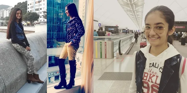 Ups, Bintang Cilik India Anushka Sen Kedapatan ke Victoria Secret