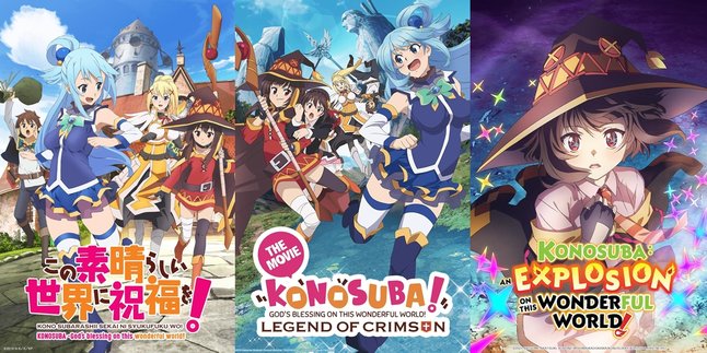 Correct Order to Watch KONOSUBA Anime, Along with Complete Synopsis in Each Season