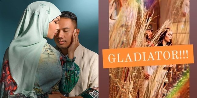 Vicky Prasetyo and Kalina Ocktaranny Do Prewedding Photo Part Two, Using Gladiator Concept!
