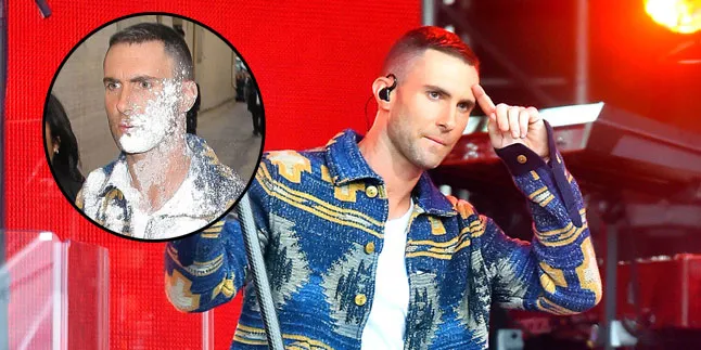 [VIDEO] Asyik Temui Fans, Adam Levine Malah Dilempar Gula