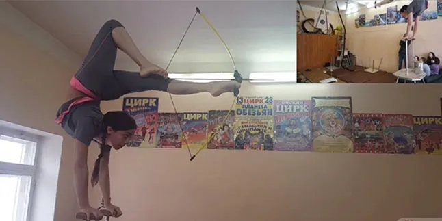 [VIDEO] Gila! Cewek Ini Memanah Menggunakan Kaki, Dan Berhasil