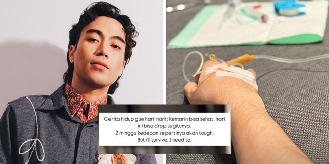 Vidi Aldiano Shares a Moment of His Hand While Receiving IV, Shows 'I Will Survive' Spirit