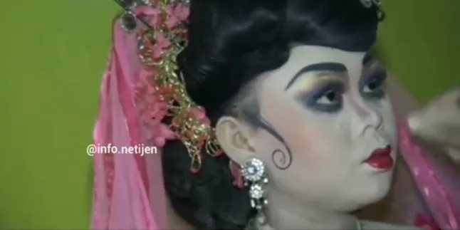 Viral! Bukannya Cantik, Make Up Ini Buat Pengantin Perempuan Terlihat Menyeramkan