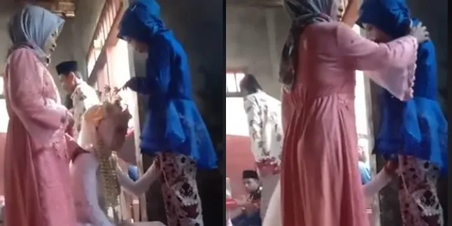 Viral Seorang Adik Menikah dengan Mantan Kakaknya, Menangis Sampai Bersimpuh di Kaki Saat Minta Restu