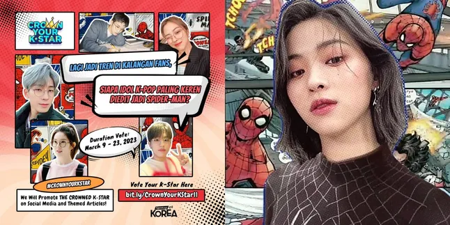 [VOTE HERE] Ryujin ITZY Cakepnya Kebangetan Saat Diedit Jadi Spider-Man, Auranya Dijamin Bikin Kamu Meleleh