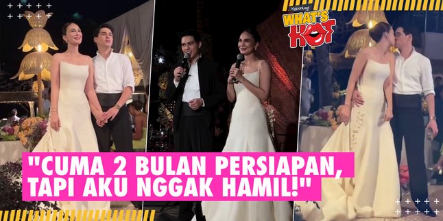 Wedding Speech Luna Maya at the Reception: Married at 41, But I'm Not PREGNANT!