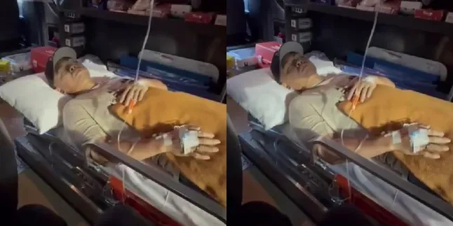 Wendy Cagur Lying Weak in an Ambulance, Netizens Pray for the Best