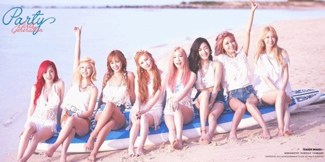 Yay! Mari 'Berpesta' Bersama 8 Bidadari SNSD di Pantai