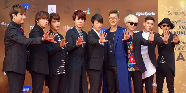 Yuk, Intip Gaya Super Junior di Preskon Music Bank Jakarta! Yuk, Intip Gaya Super Junior di Preskon Music Bank Jakarta!