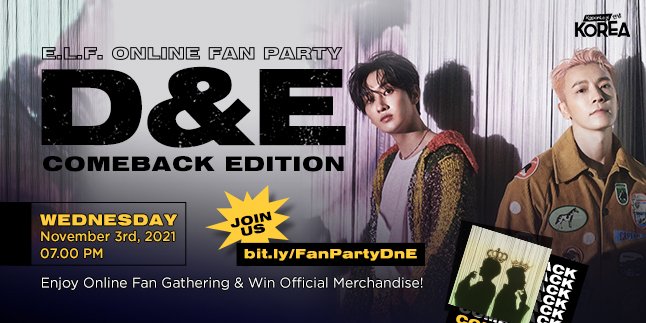 Let's Join E.L.F. Online Fan Party to Support SUPER JUNIOR D&E Comeback, Win Autographed Album!