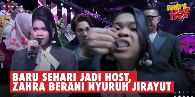 Zahra DA 7 Appears as Host, Will Do Anything to Become an Artist-Threatens Rizky Billar's Position