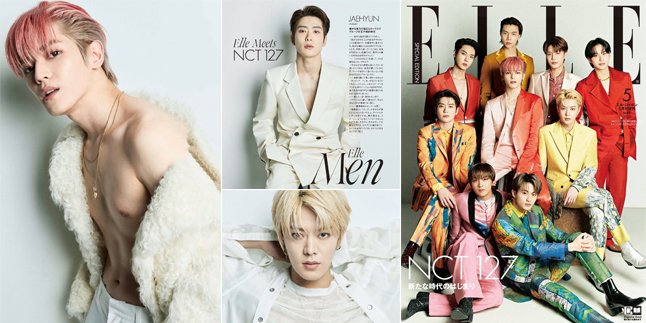 10 Portraits Of Nct 127 In Elle Japan Jaehyun S Diamond Dust Visual Taeyong S Shirtless Pose