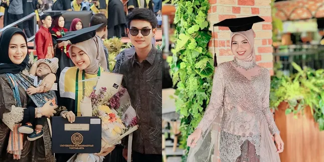 10 Potret Wisuda Nabila Maharani, Tri Suaka & Keluarga Turut Mendampingi - Senyum Bahagia Tiada Henti