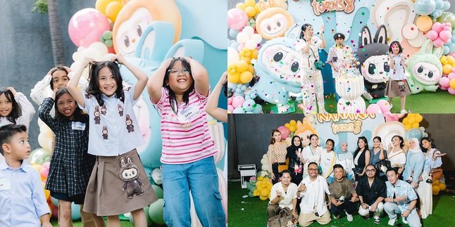 6 Potret Ulang Tahun Kanara Putri Nindy Ayunda, Dirayakan Meriah dengan Pesta Labubu - Makin Cantik di Usia 8 Tahun