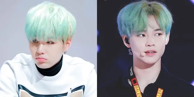 7 K-Pop Idols Who Look More Handsome with Mint-Colored Hair, Suga BTS
