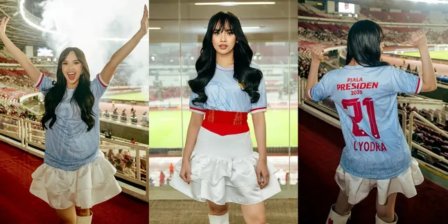 7 Potret Cantik Lyodra Tampil di Pembukaan Piala Presiden 2025, Aura Bintangnya Memukau