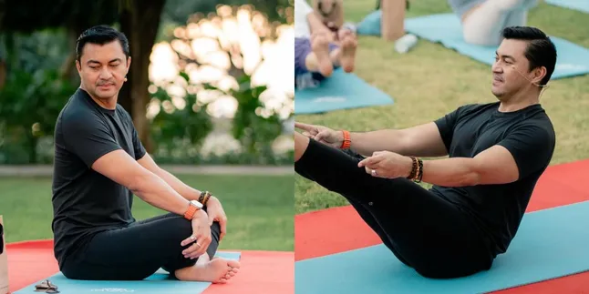 8 Potret Anjasmara Tekuni Yoga, Jadi Kunci Awet Muda & Bebas dari Stres