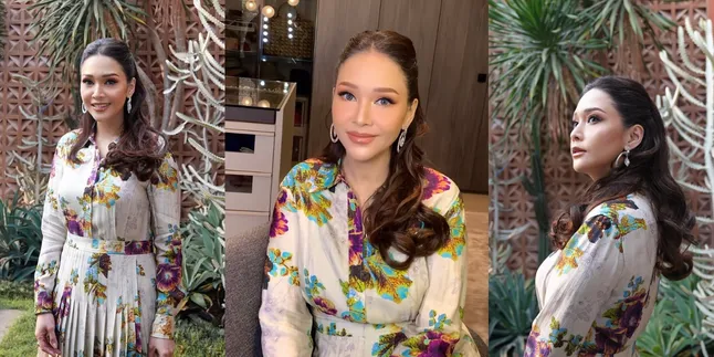 8 Potret Maia Estianty yang Disebut Secantik Kate Middleton - Menawan Pakai Dress Floral